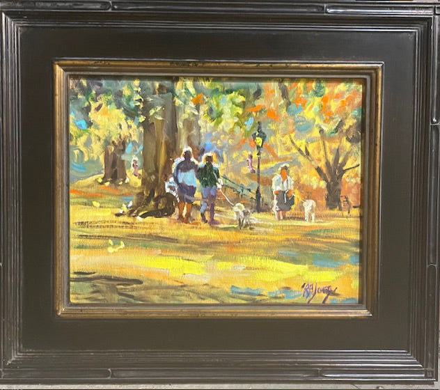 Strolling in the fall at the Mall