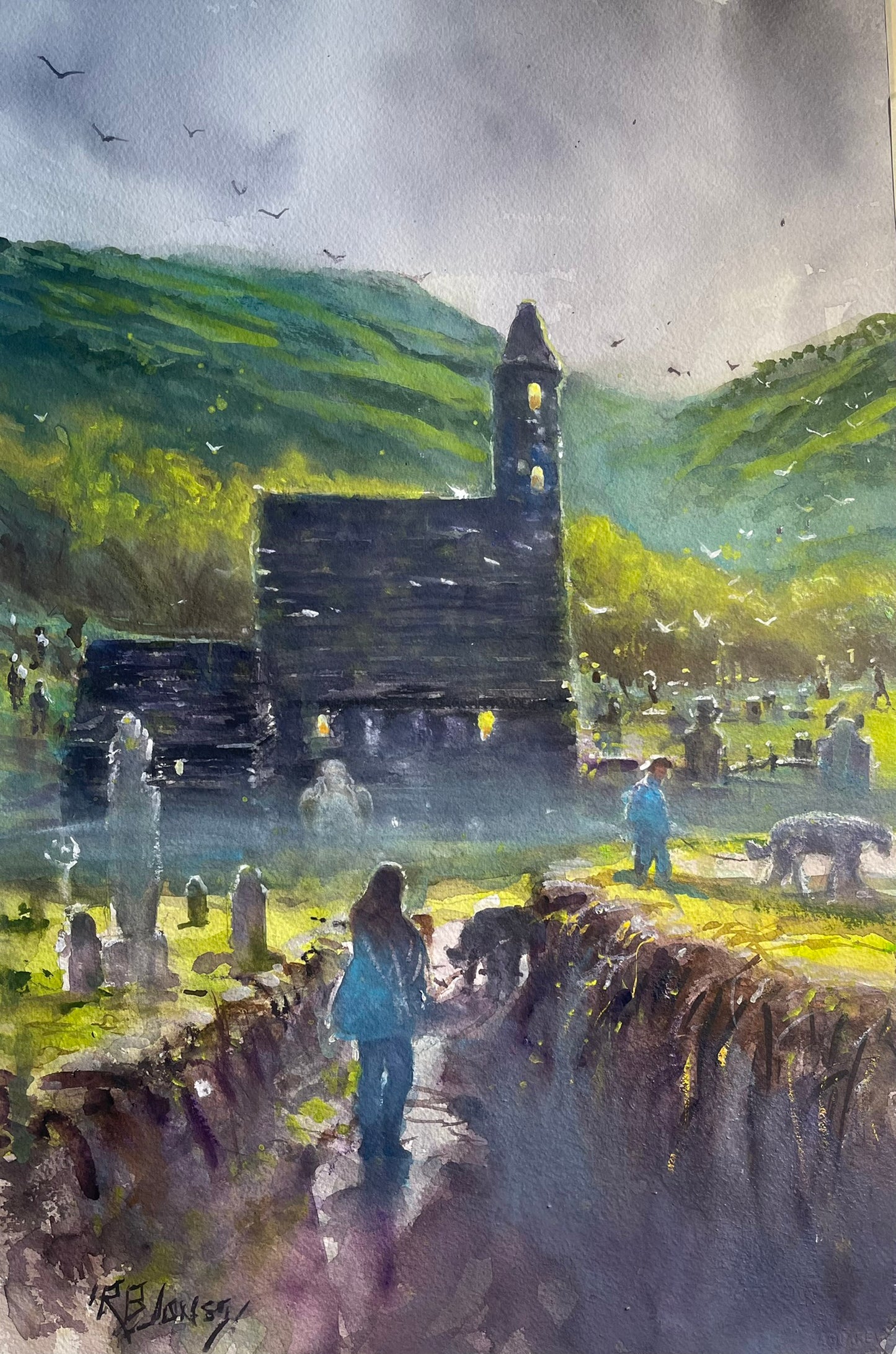New! A 2025 Calendar of Paintings 5" x 8" by Richard Burke Jones