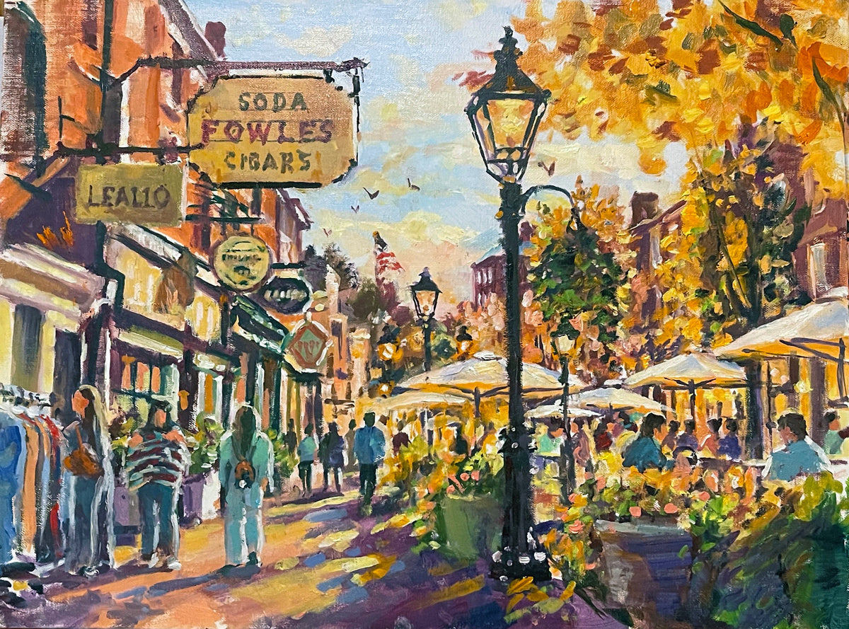 When Autumn Takes Over State Street! | Plein Air Oil Painting