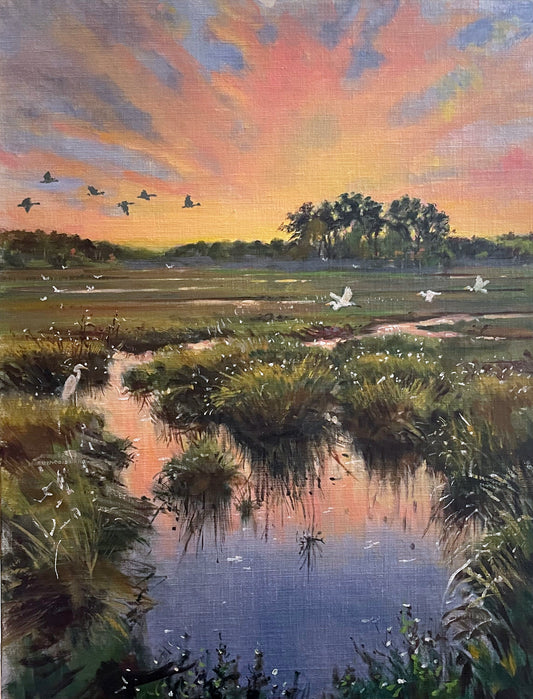 Newbury Marshes Pillow