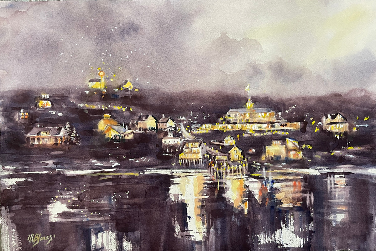 Monhegan Light at Night