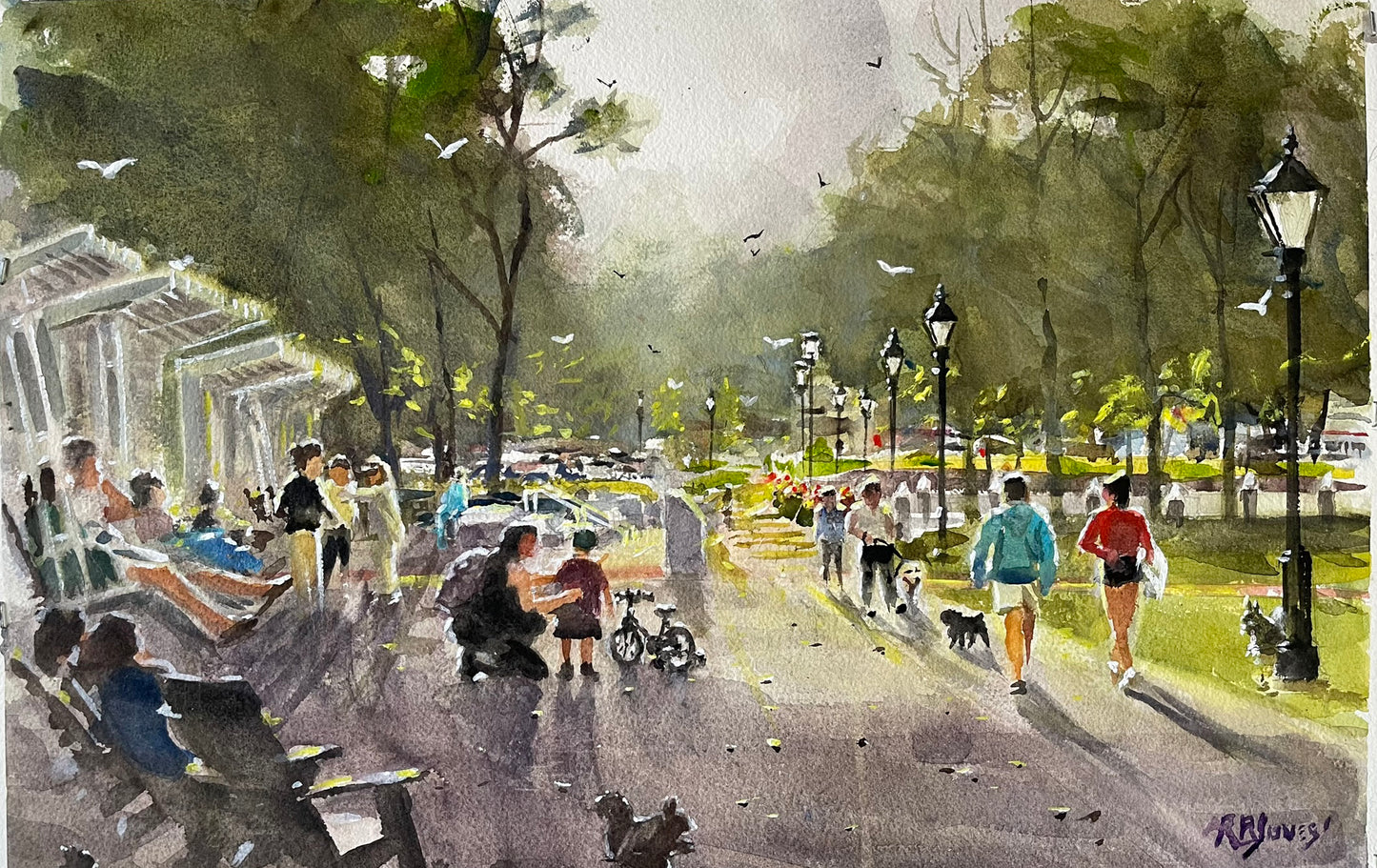 New! A 2025 Calendar of Paintings 5" x 8" by Richard Burke Jones