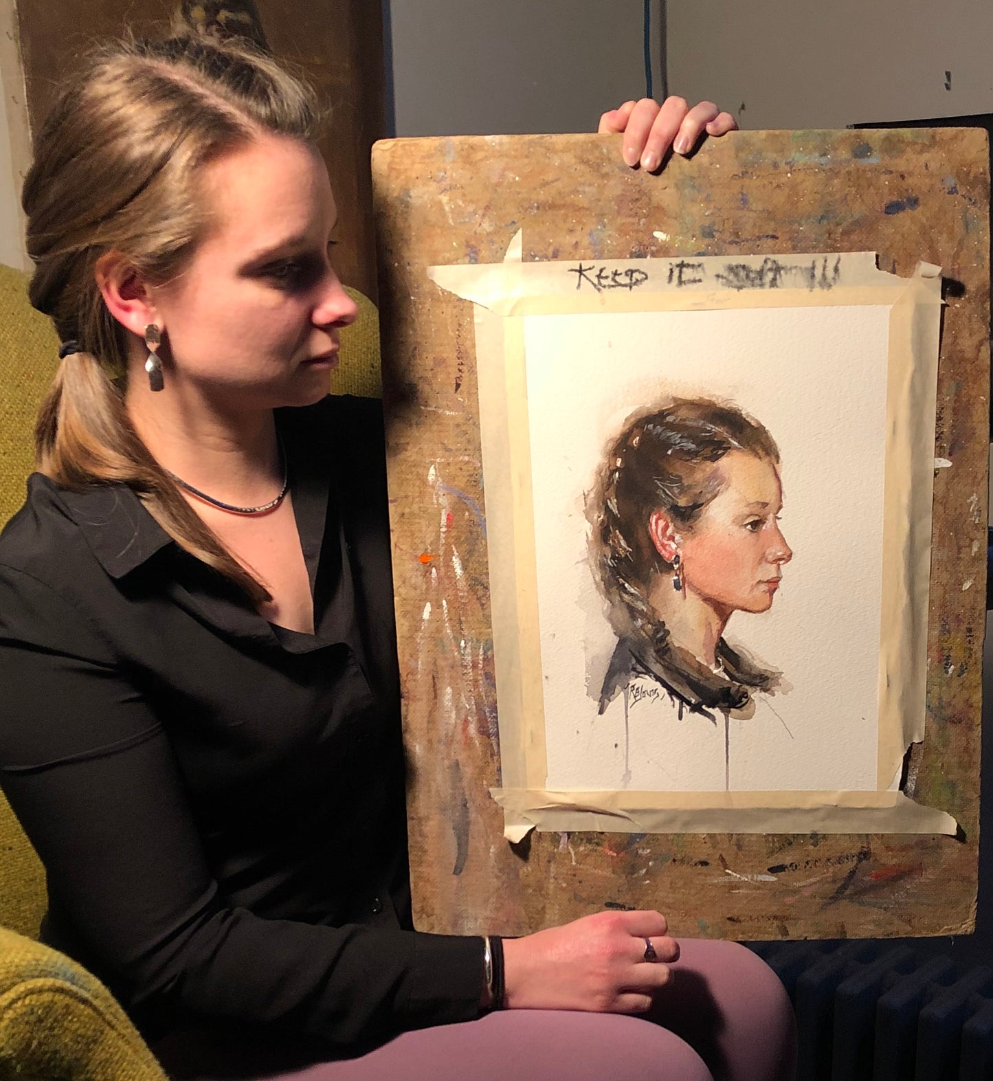 Sample Watercolor Portrait 2