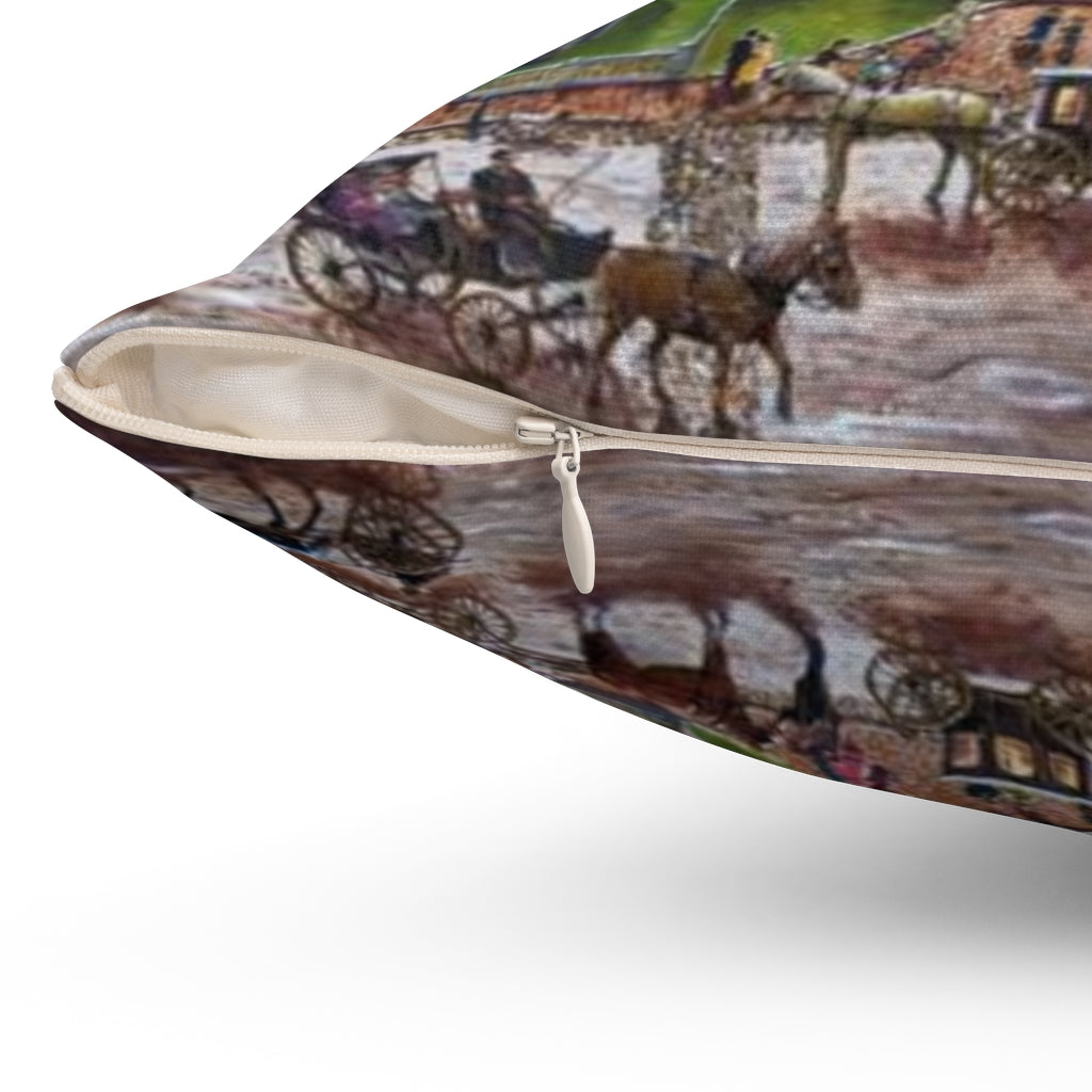 Upper State Street and Beyond, Newburyport, 1870s Pillow Case - Express Delivery