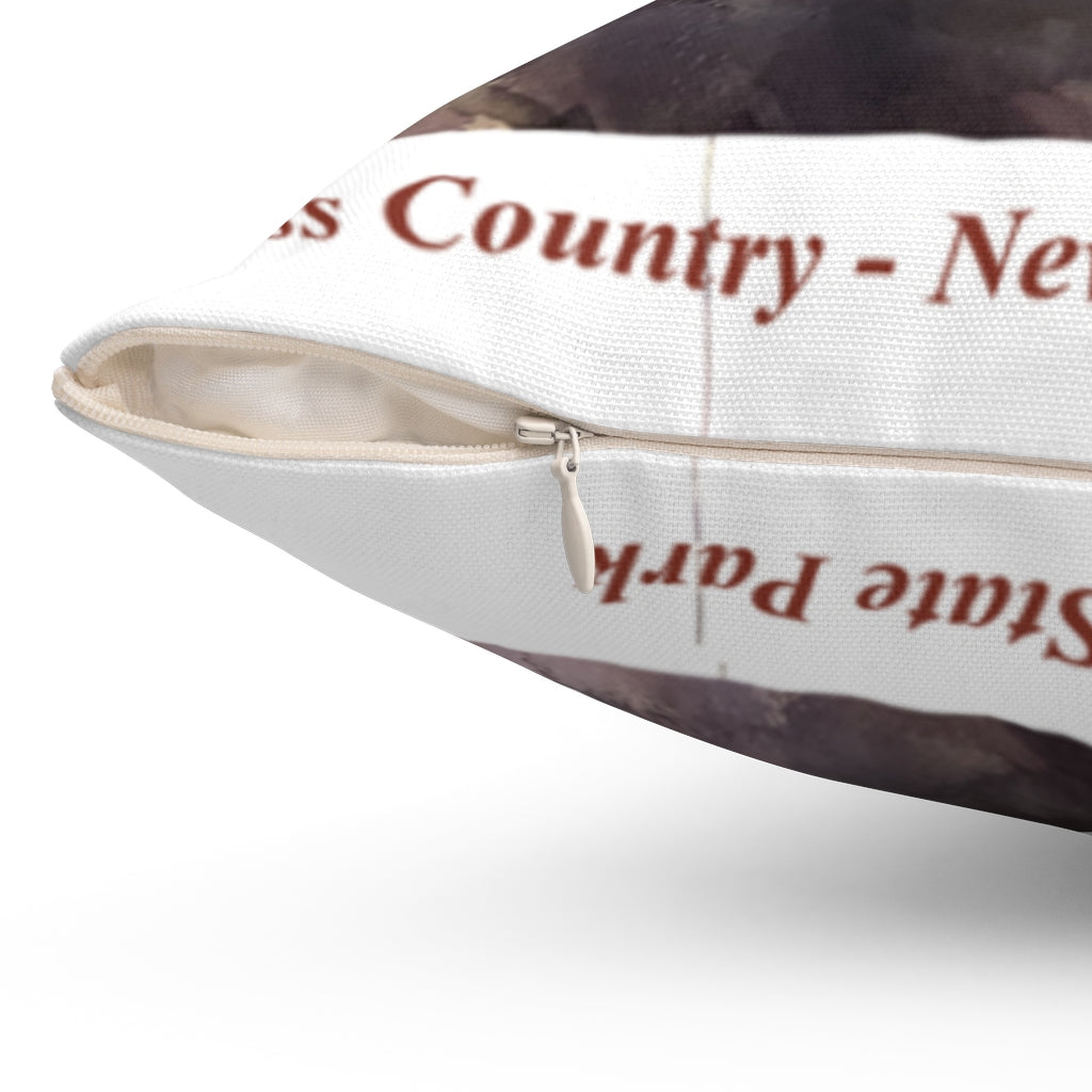Nbpt XC Run in the Morning Spun Polyester Square Pillow