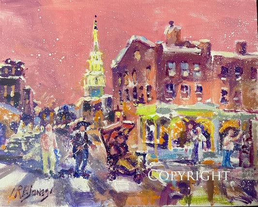 Studio Sketch Offer - Five Legends -  Oil on Canvas Panel, 8 x 10”, Richard Burke Jones