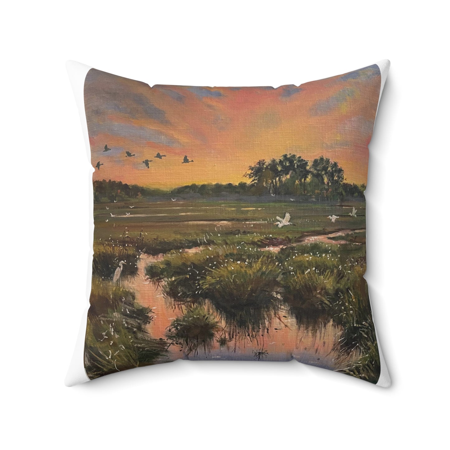 Newbury Later in the Day Spun Polyester Square Pillow