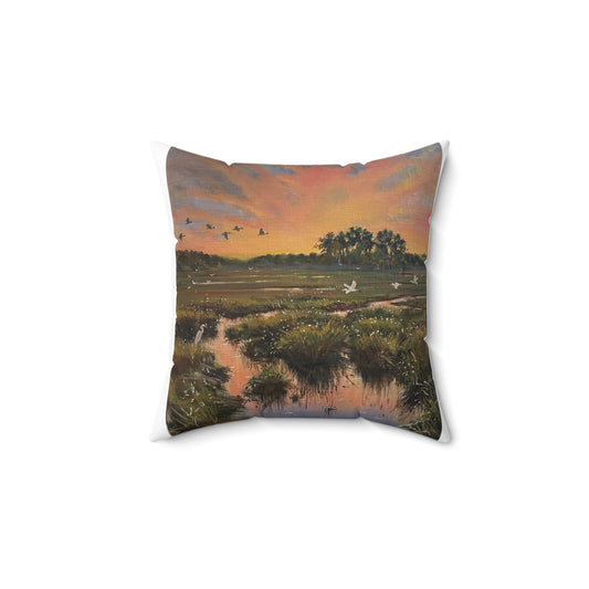 Newbury Later in the Day Spun Polyester Square Pillow