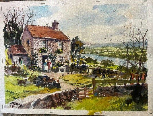 Irish Homestead Watercolor
