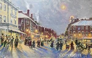 "A Dickensian Holiday in 19th C Newburyport"   Giclee Print
