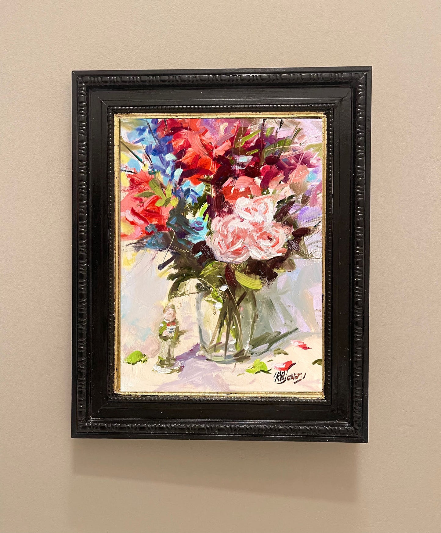 Studio Floral Study — Oil on Board, 9 x 12 inches By Richard Burke Jones - One Week Only