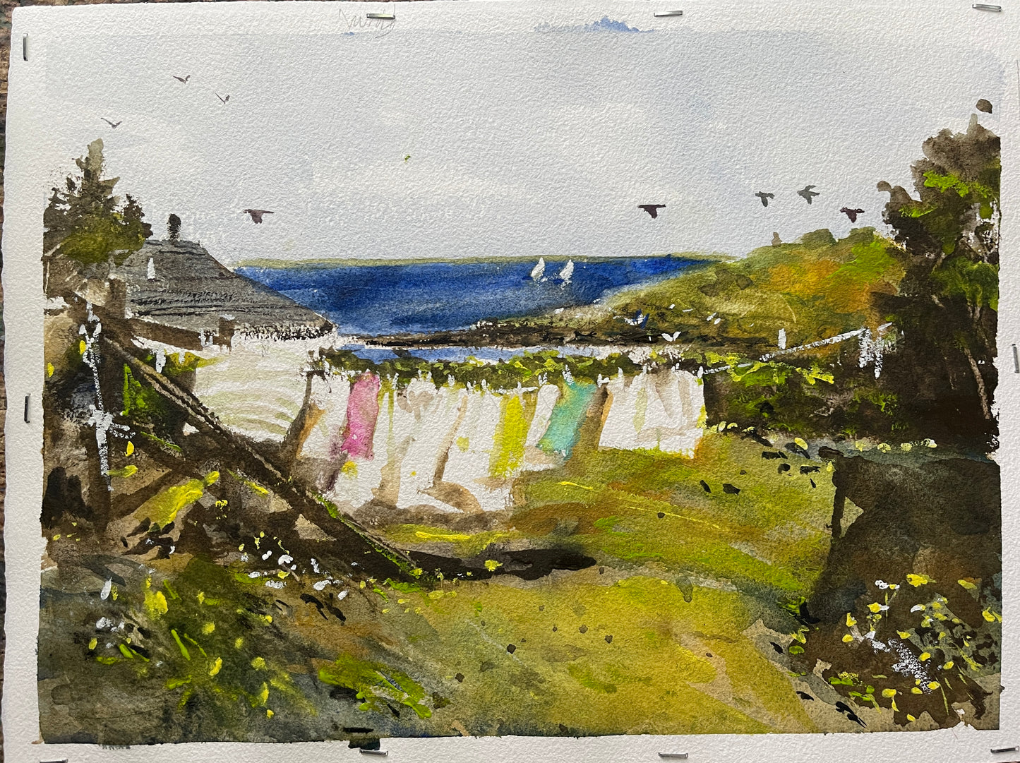 Clothes Line, Monhegan Island