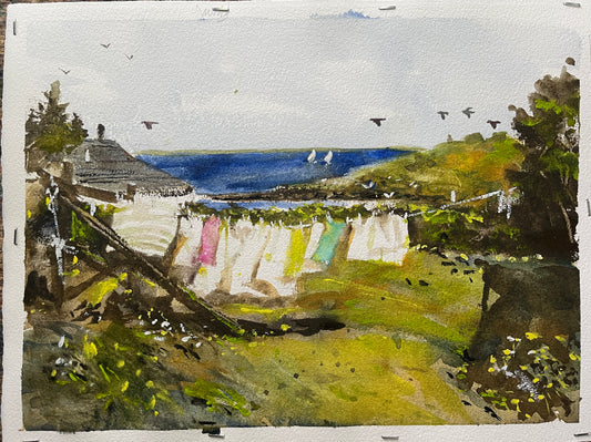 Clothes Line, Monhegan Island