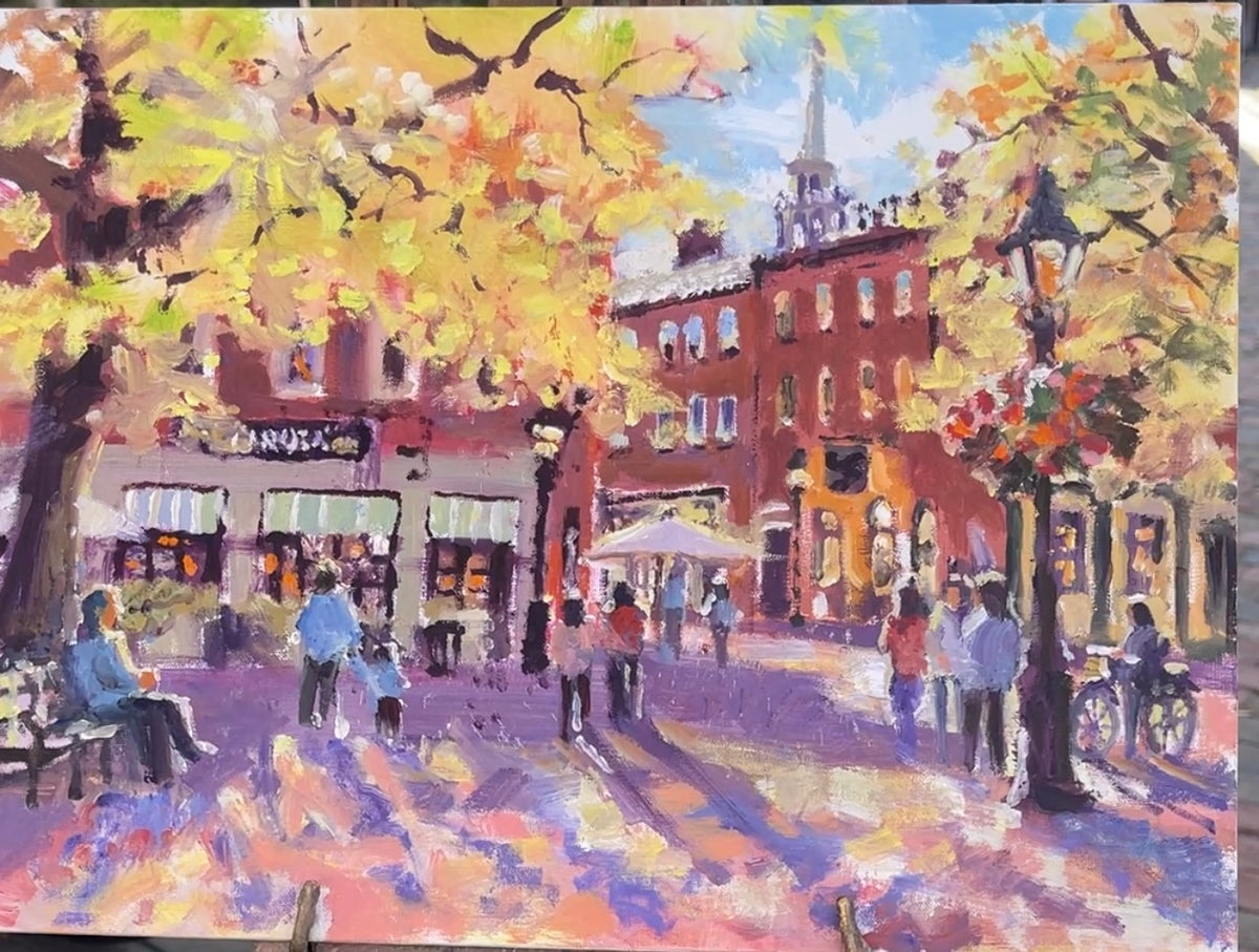 Market Sq Newburyport in Autumn!