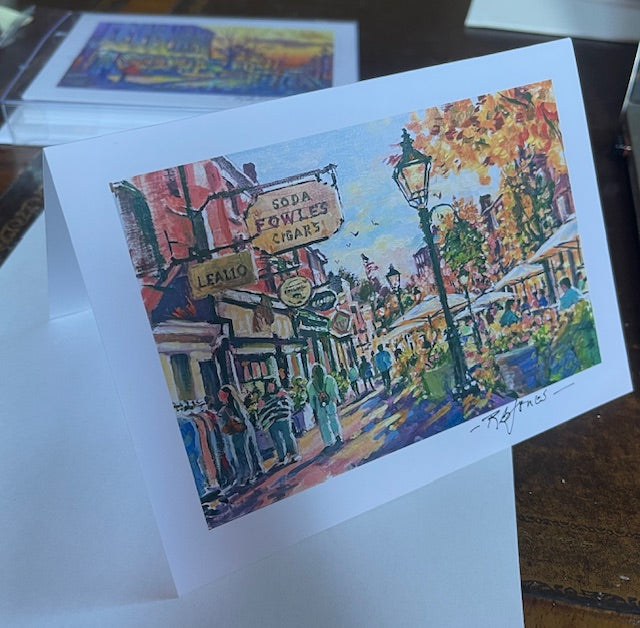 Greeting Cards!    When Autumn Takes Over State Street! | Plein Air Oil Painting