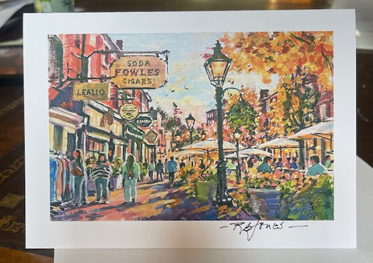 Greeting Cards!    When Autumn Takes Over State Street! | Plein Air Oil Painting