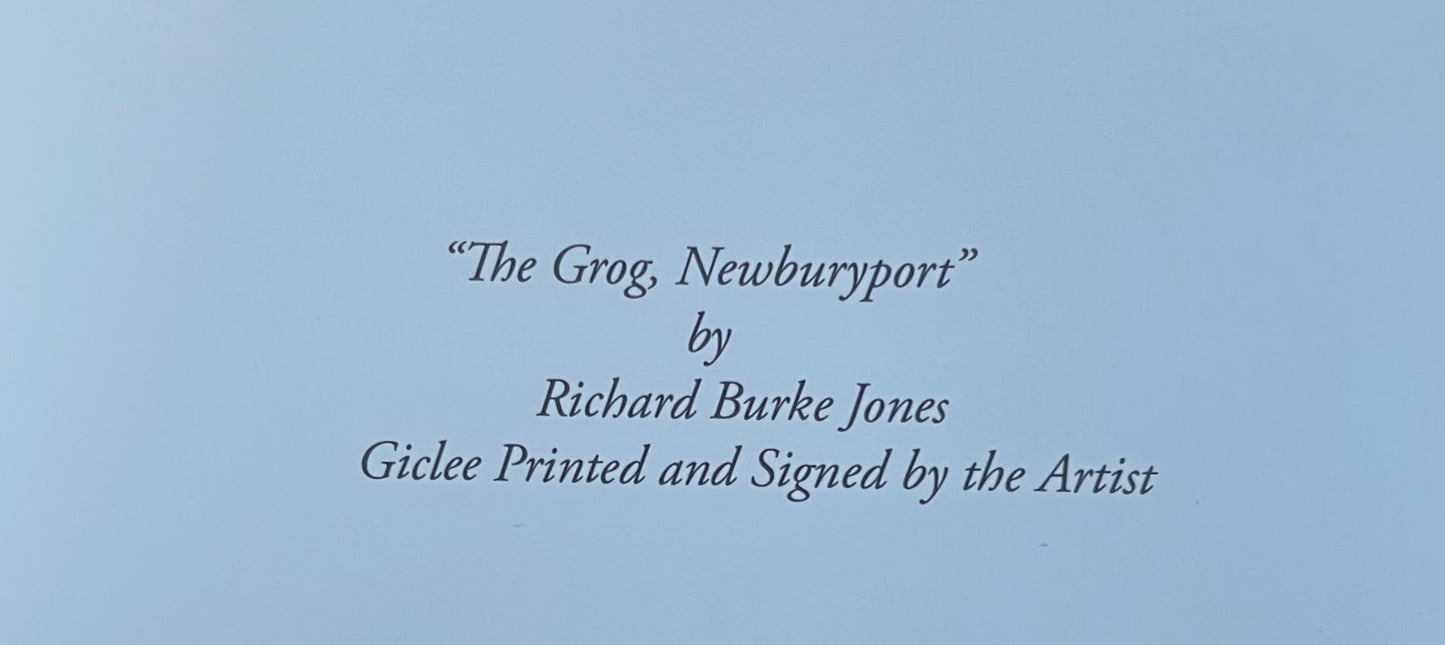 Greeting Cards (7 pcs) "The Grog, Newburyport" Giclee Printed and Signed by Richard Burke Jones