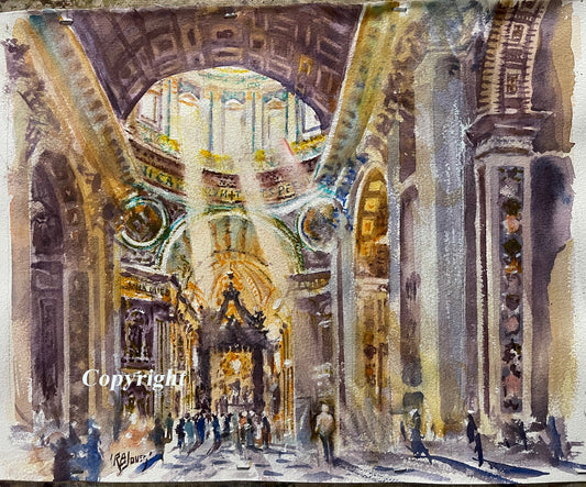 "St Peter's Basilica"   Giclee Print