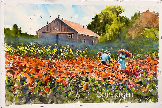 Tendercrop Flower Pickers Giclee Print