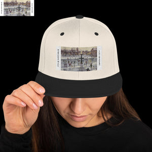 Ice Skaters at Mall snapback Hat