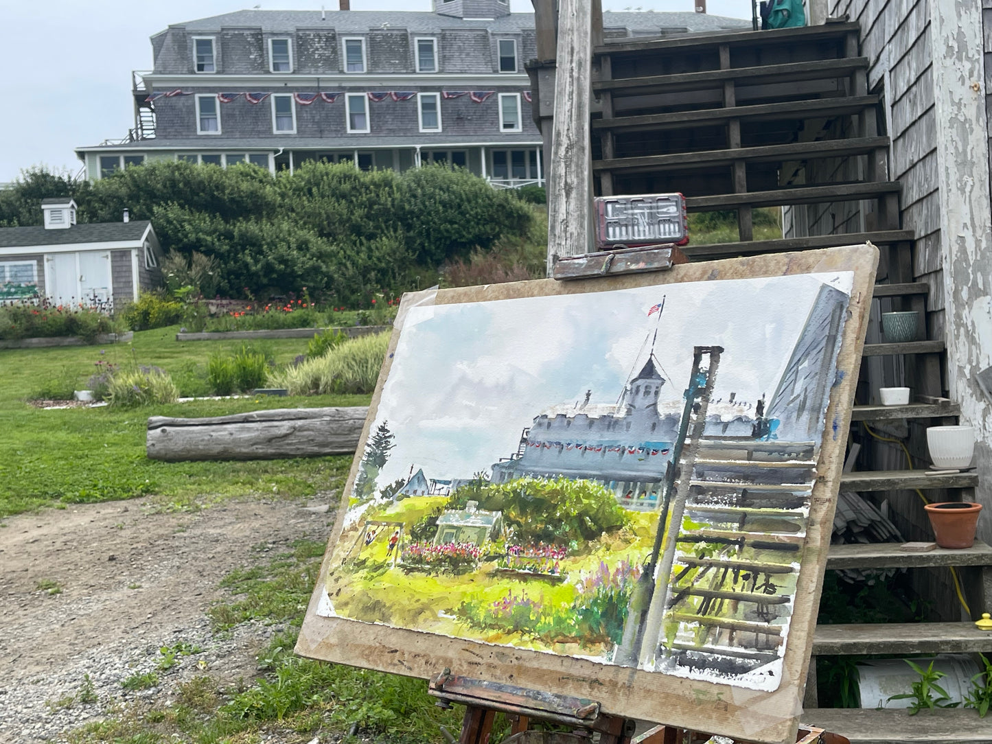 View of the Island Inn, Monhegan Island, Maine