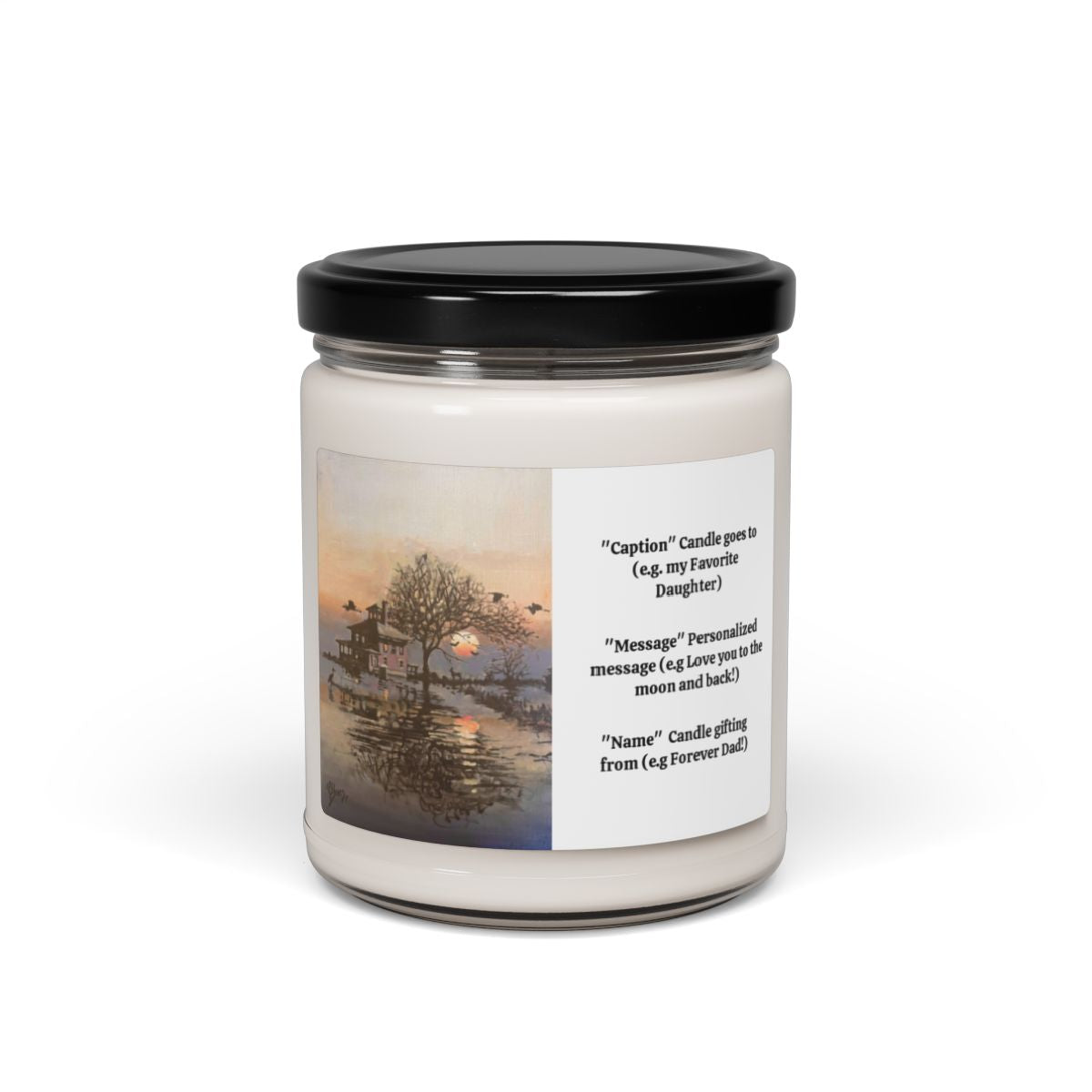 Personalize this Pink House Scented Soy Candle, 9oz with Caption, Message. & Name 25% off with Code 'BlackFriday2024'