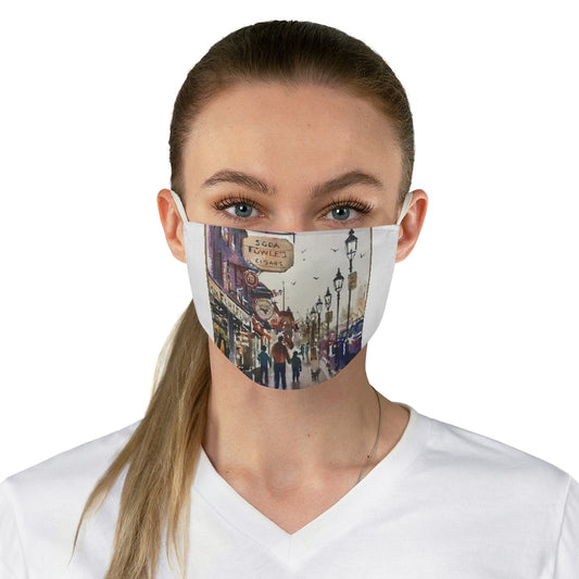 Fabric Face Mask showing “Fowles, State St”