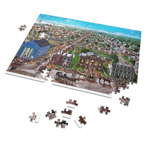 Puzzle Showing Upper State Street, Institution for Savings, Jigsaw Puzzle (252, 500, 1000-Piece) by Richard Burke Jones