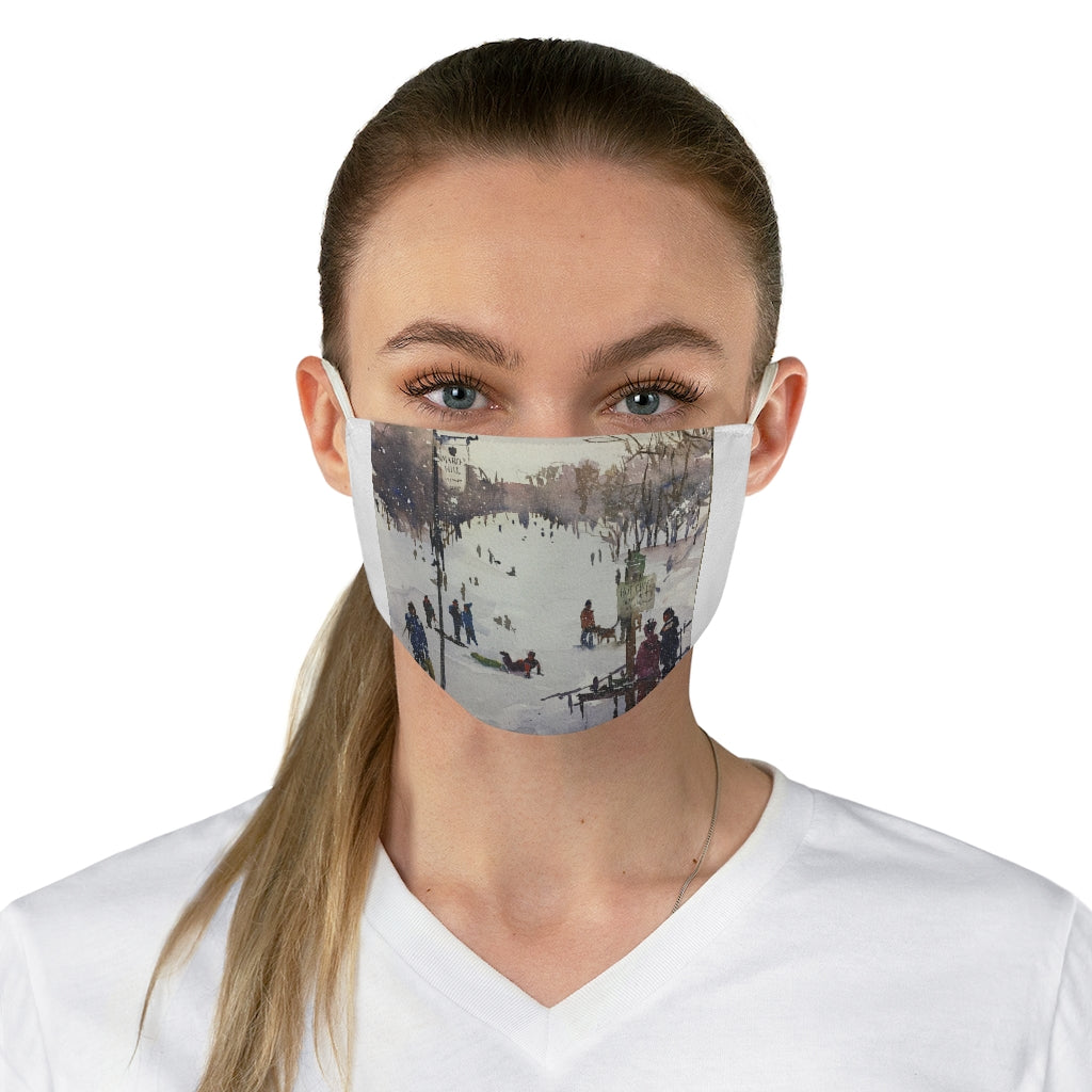 Fabric Face Mask showing March’s Hill