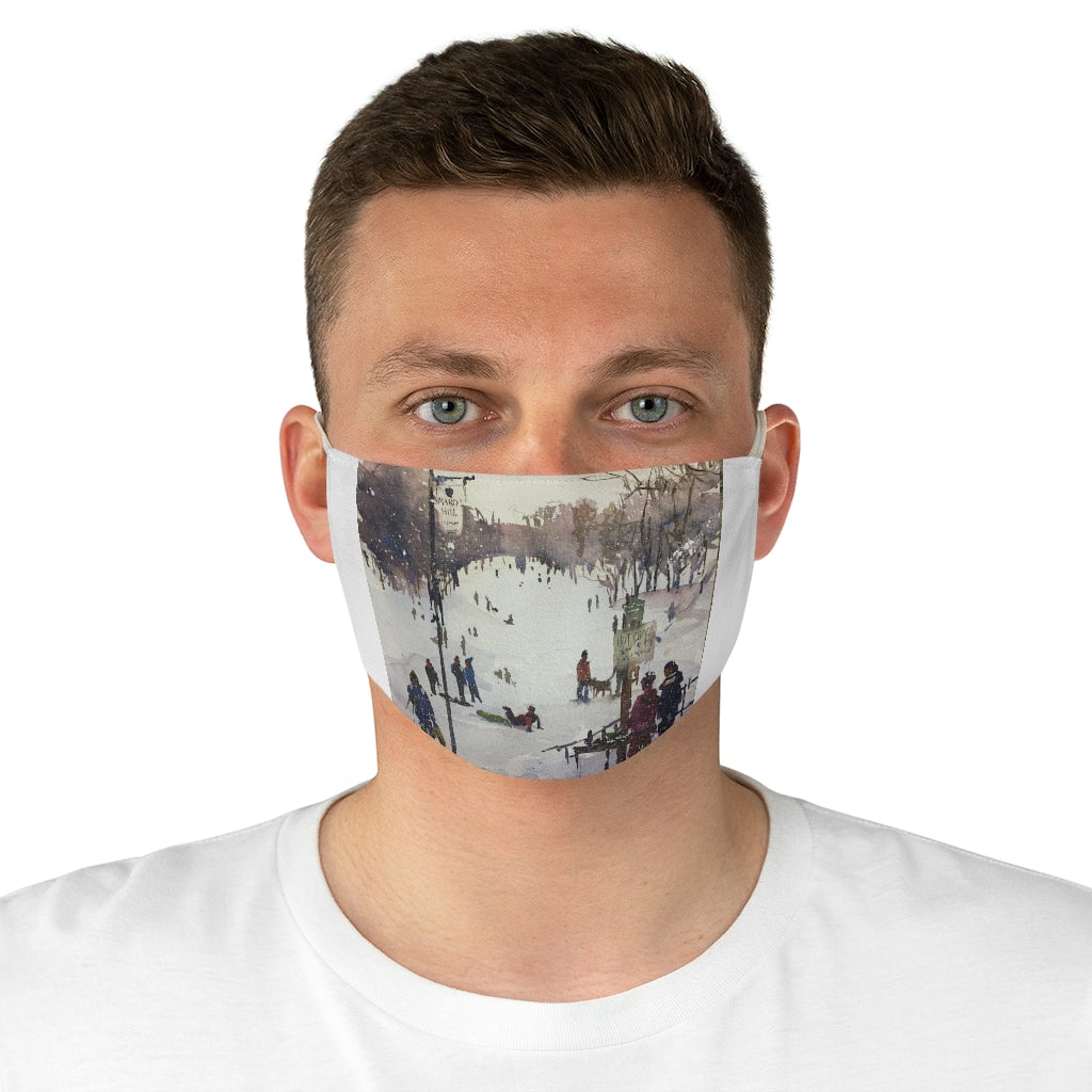 Fabric Face Mask showing March’s Hill