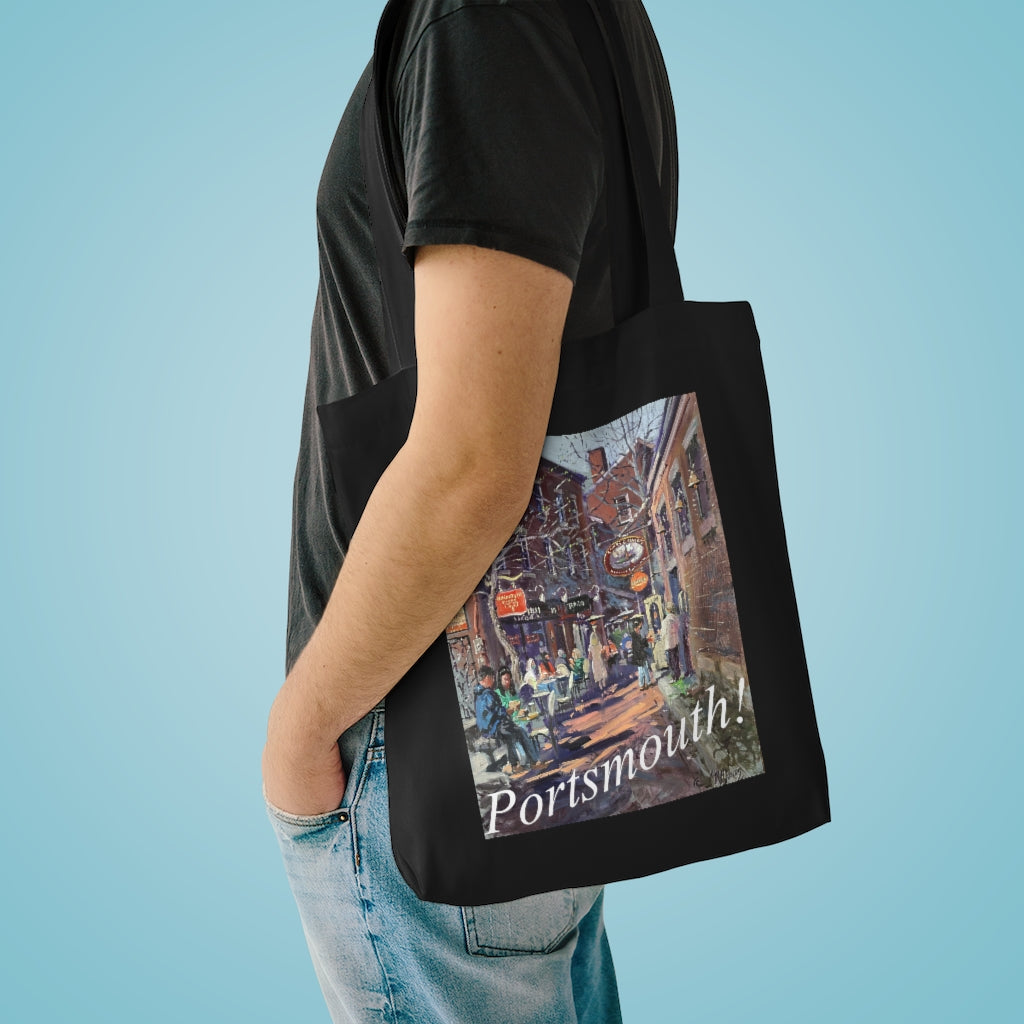 Commercial Alley by Richard Burke Jones - Cotton Tote Bag