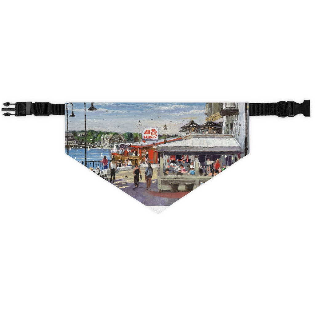 Ceres St, Portsmouth Pet Bandana Collar by Richard Burke Jones