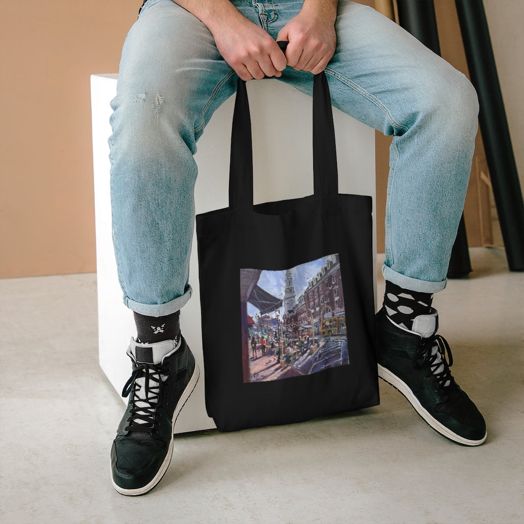 Market Square, Portsmouth, NH by Richard Burke Jones - Cotton Tote Bag