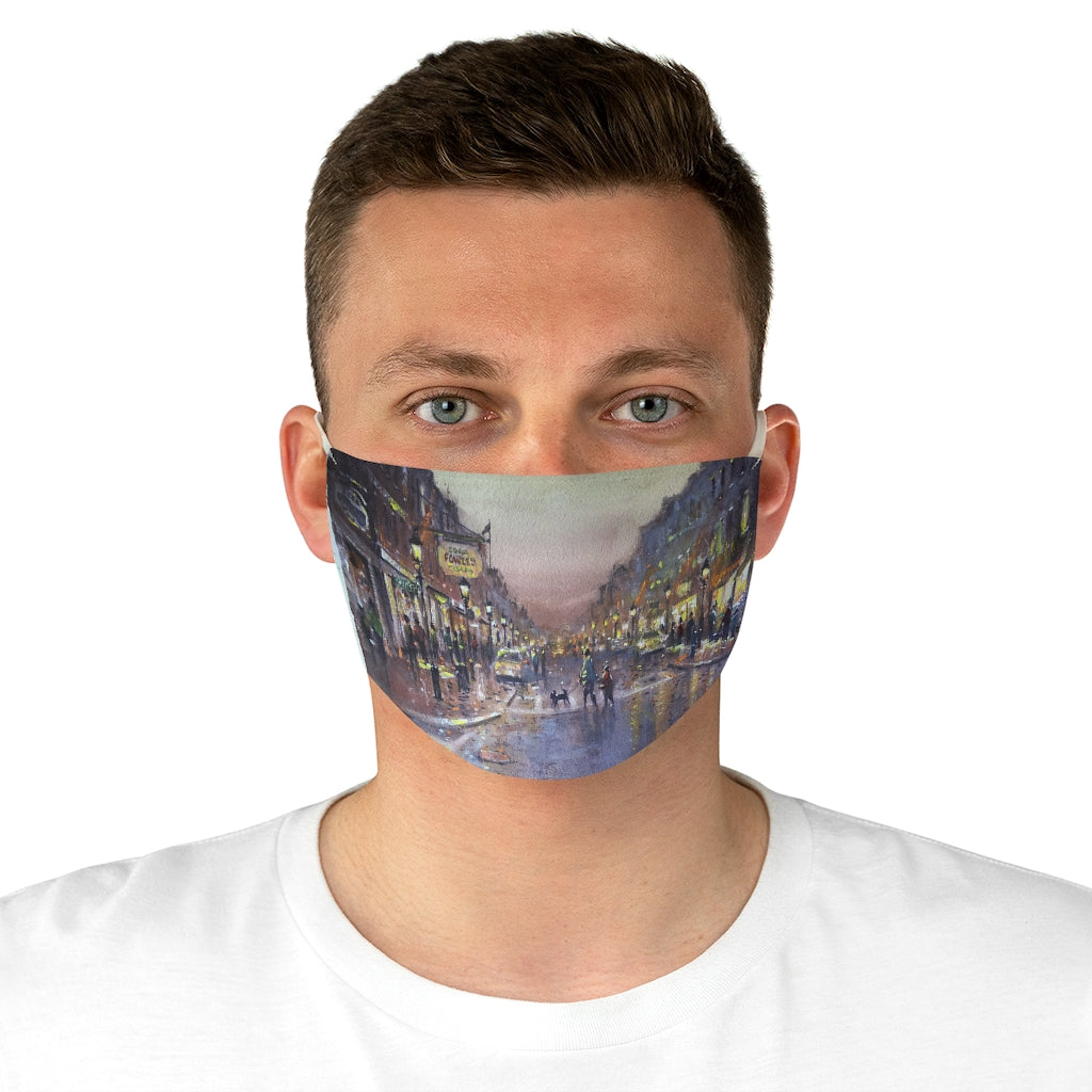 Fabric Face Mask showing State St