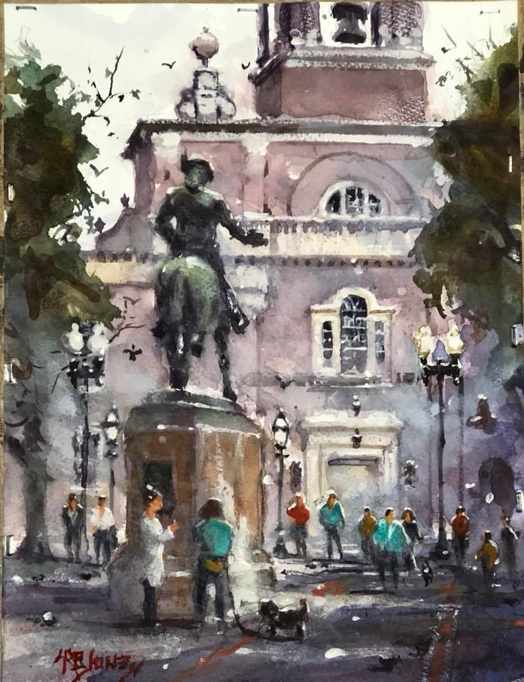 New! Boston Calendar showing the Paintings of Richard Burke Jones