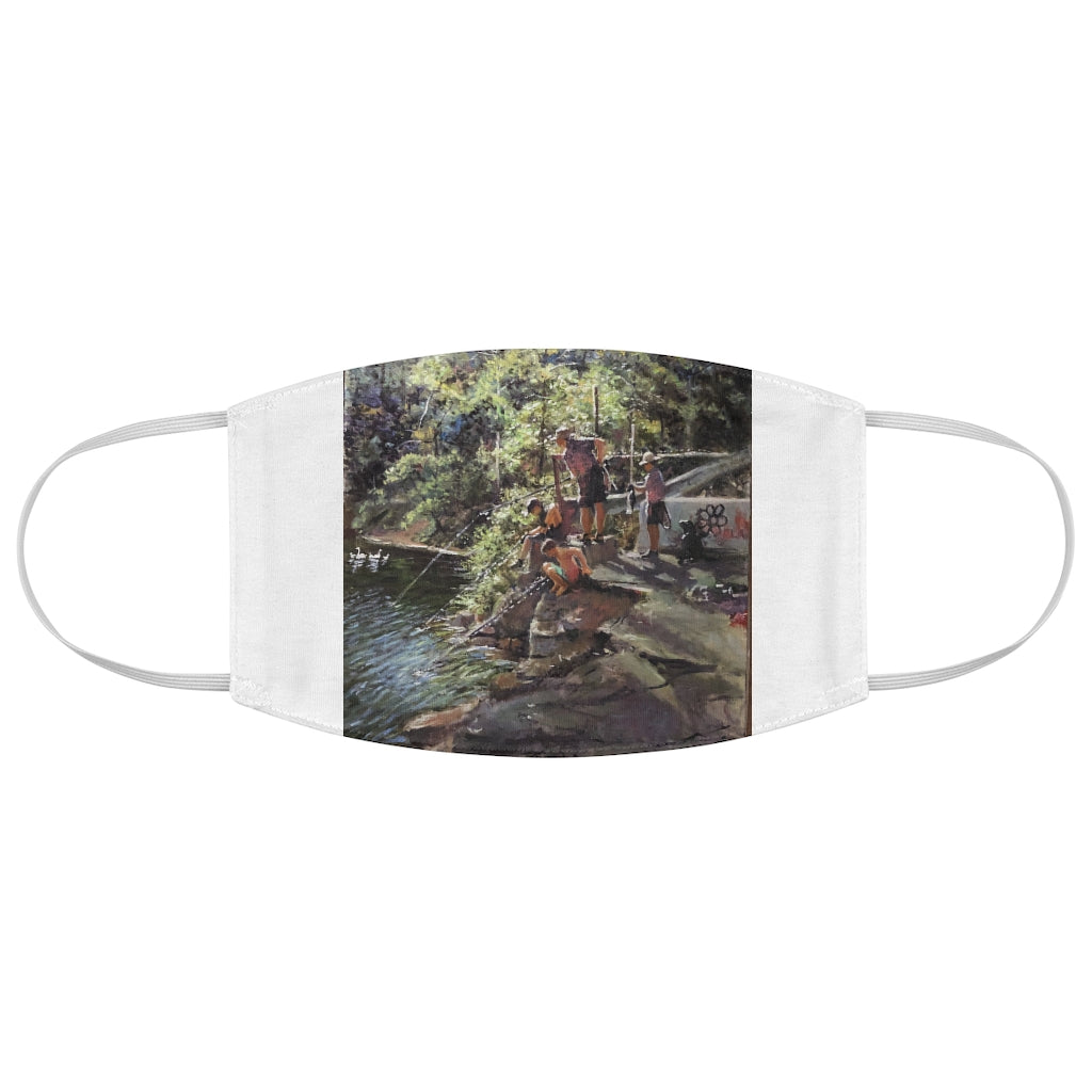 Fabric Face Mask Showing “Fishing at the Artichoke”