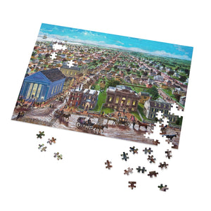Puzzle Showing Upper State Street, Institution for Savings, Jigsaw Puzzle (252, 500, 1000-Piece) by Richard Burke Jones