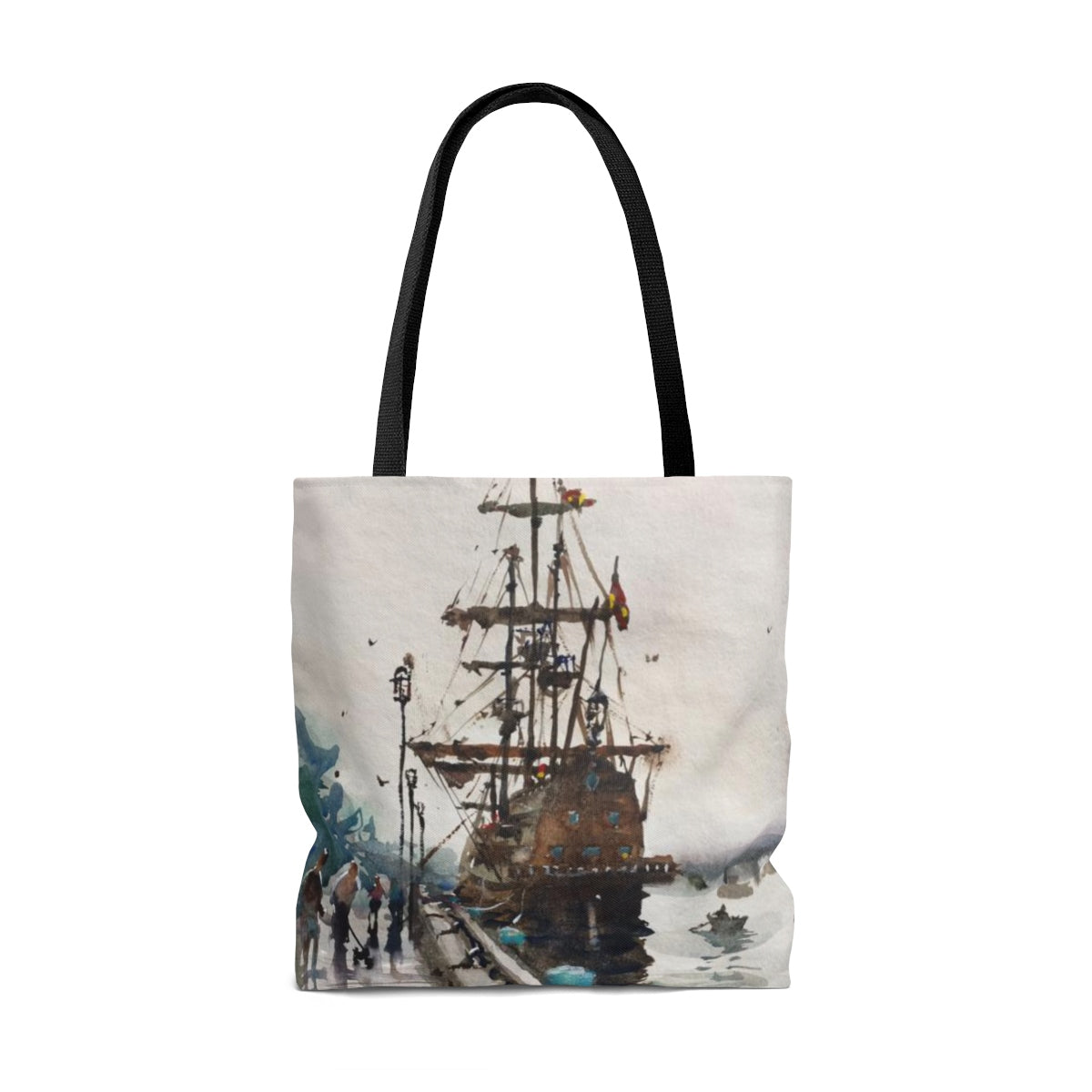 Remember the El Galeon! on the Newburyport Boardwalk - Tote Bag