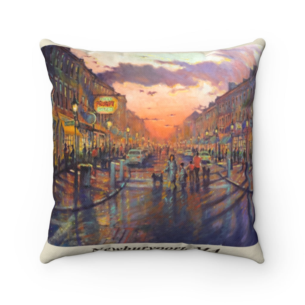 State Street Newburyport Square Pillow