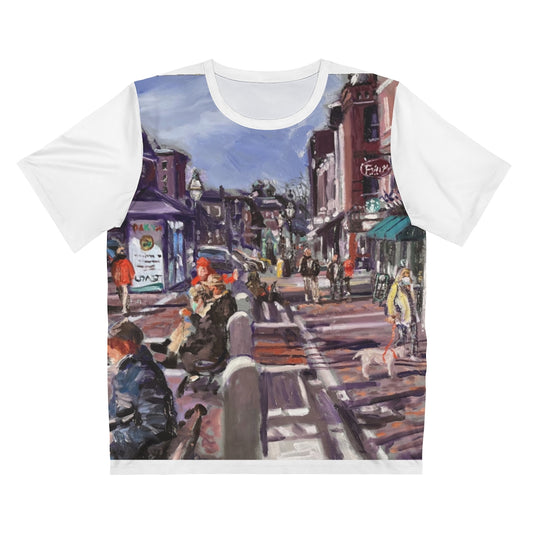 Market Square, Portsmouth, by Richard Burke Jones , Unisex AOP Cut & Sew T-Shirt