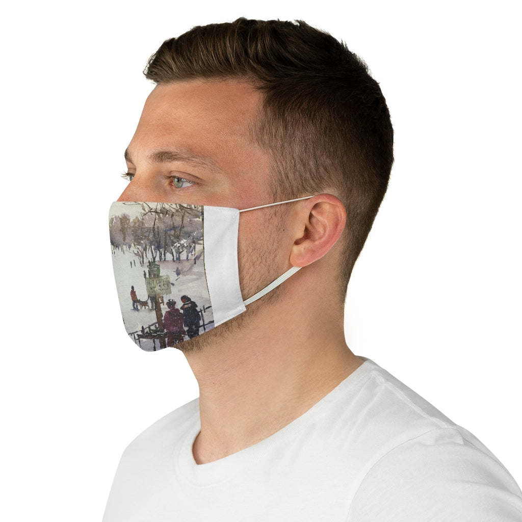 Fabric Face Mask showing March’s Hill