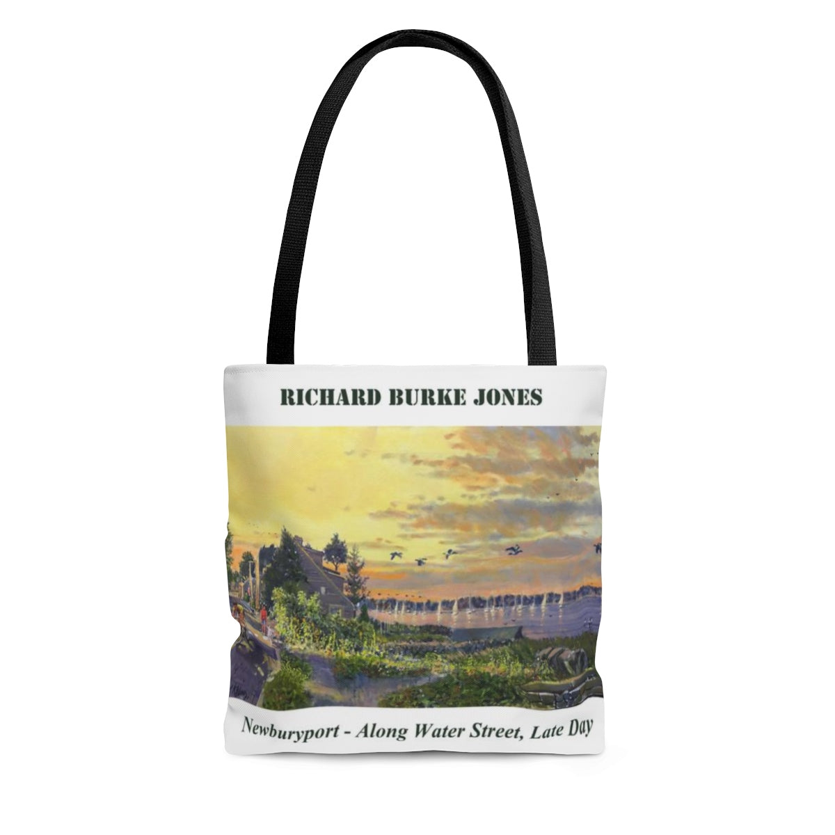 Along Water St Newburyport Tote Bag