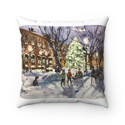 Amesbury Market Square Holiday Pillow Case