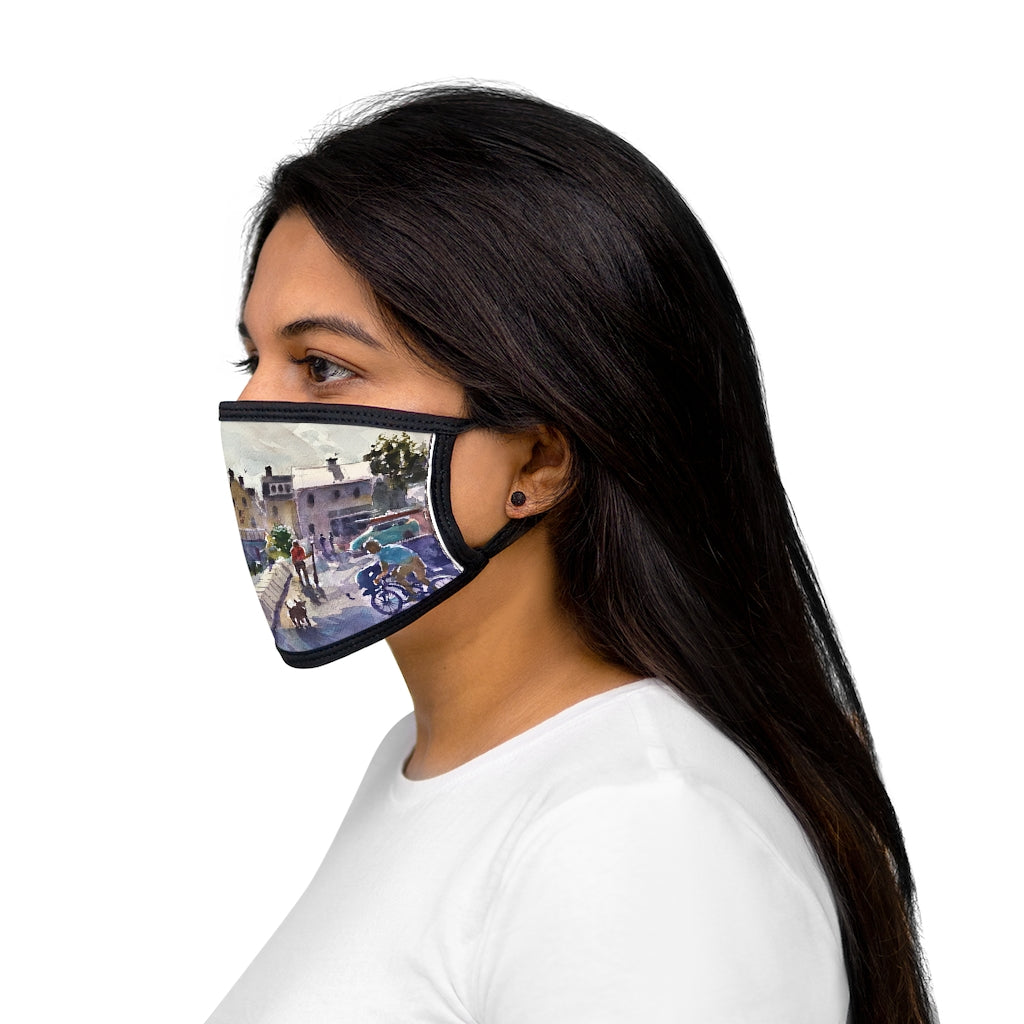 'Joppa Park' Mixed-Fabric Face Mask