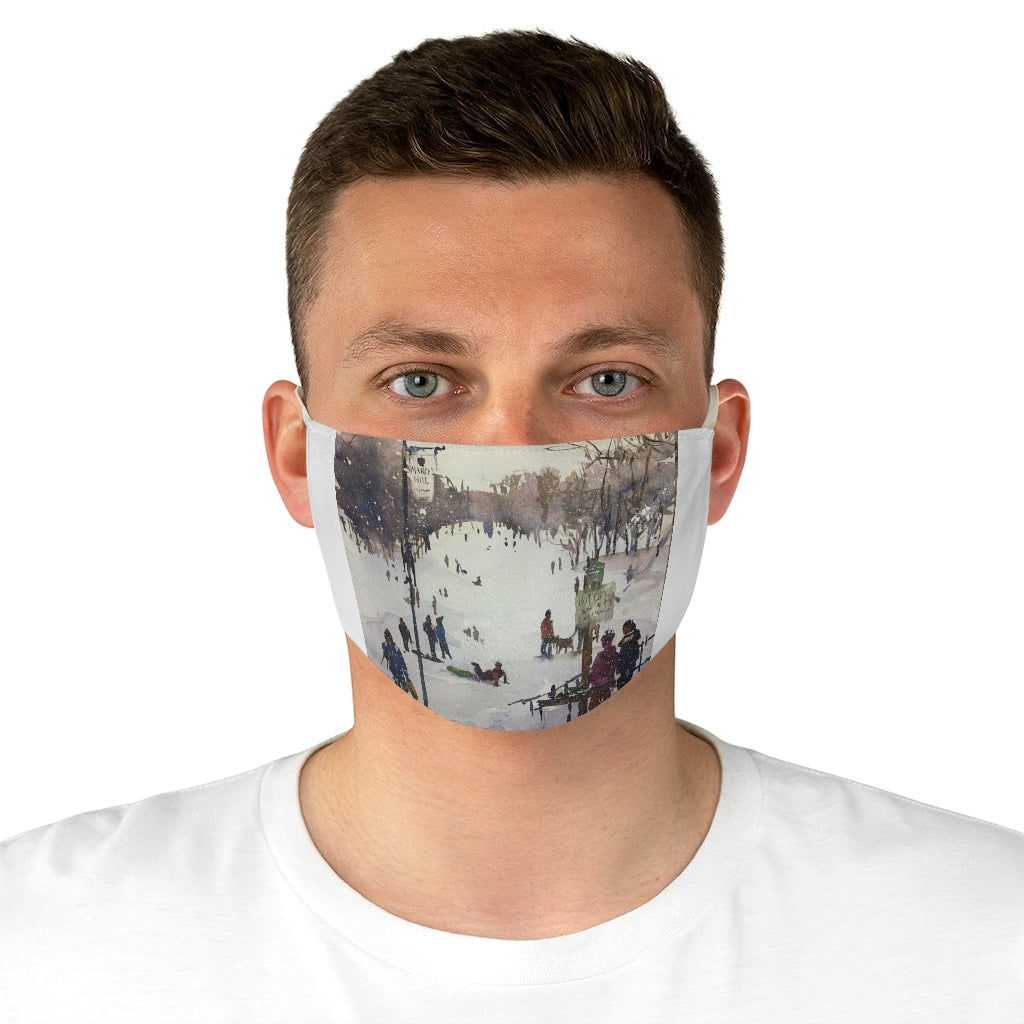 Fabric Face Mask showing March’s Hill