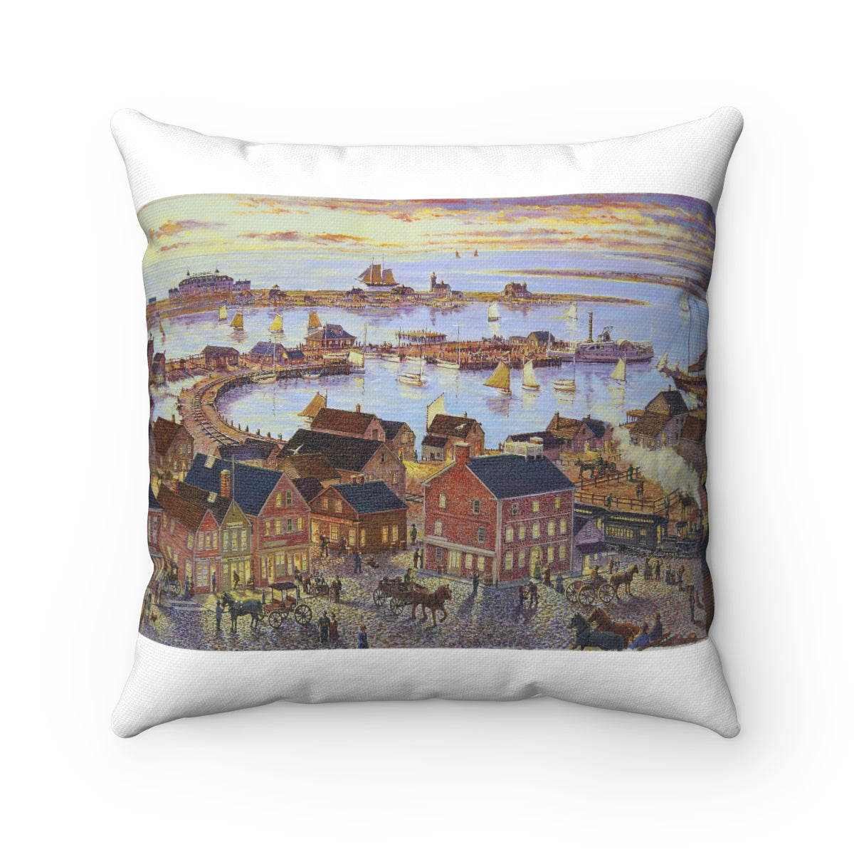 Main Street Nantucket, 19C View Pillow Case