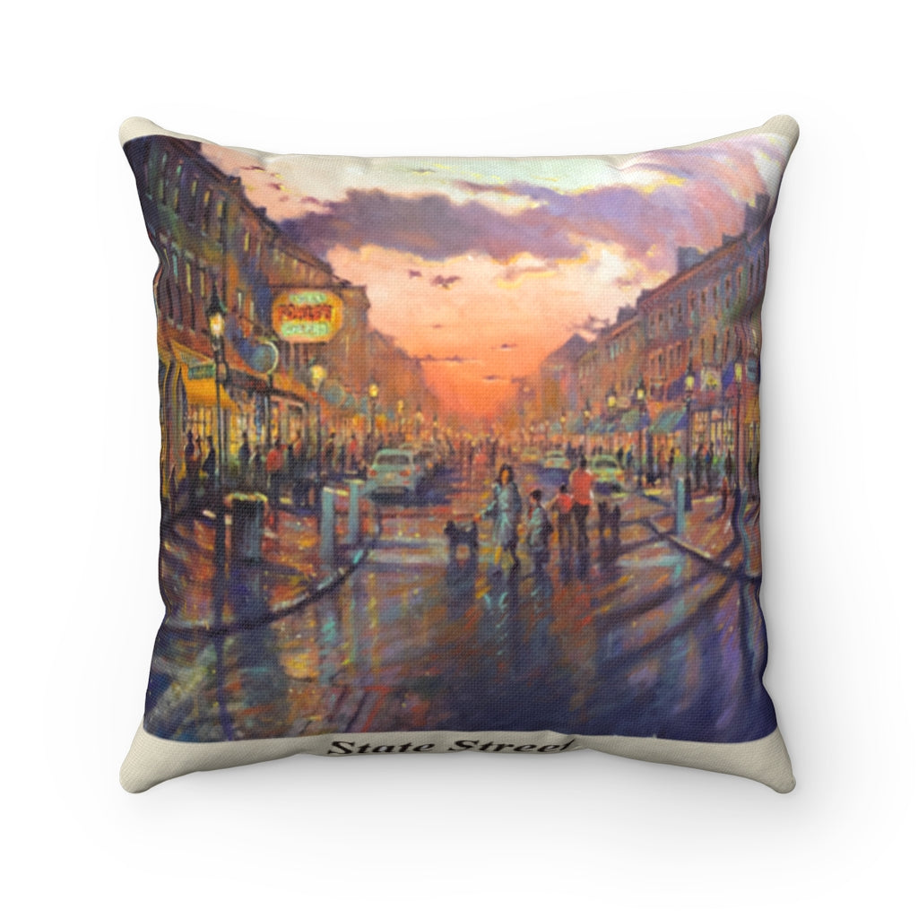 State Street Newburyport Square Pillow