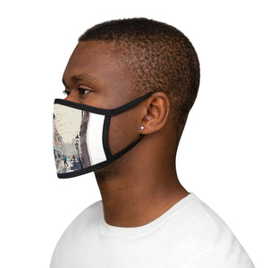 The 'Grog' Mixed-Fabric Face Mask