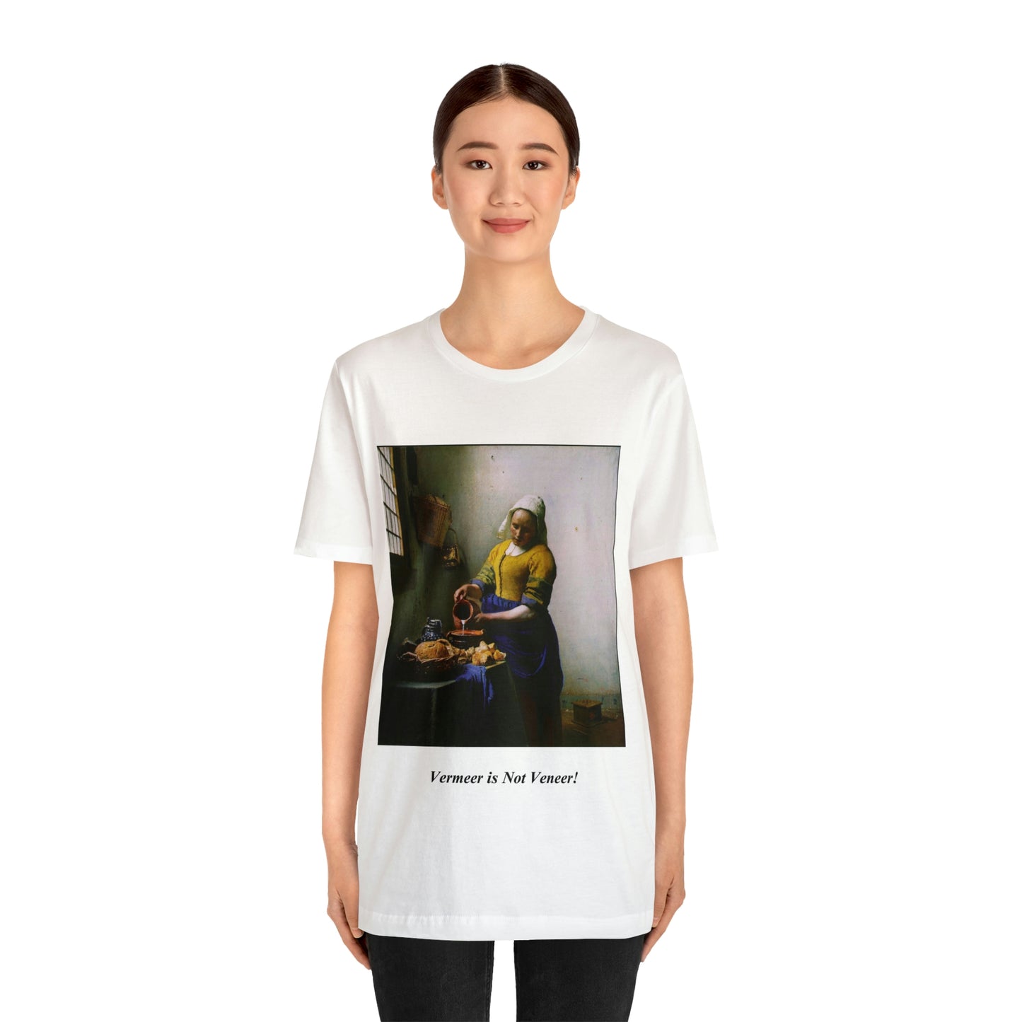 Vermeer is not Veneer - Unisex Jersey Short Sleeve Tee