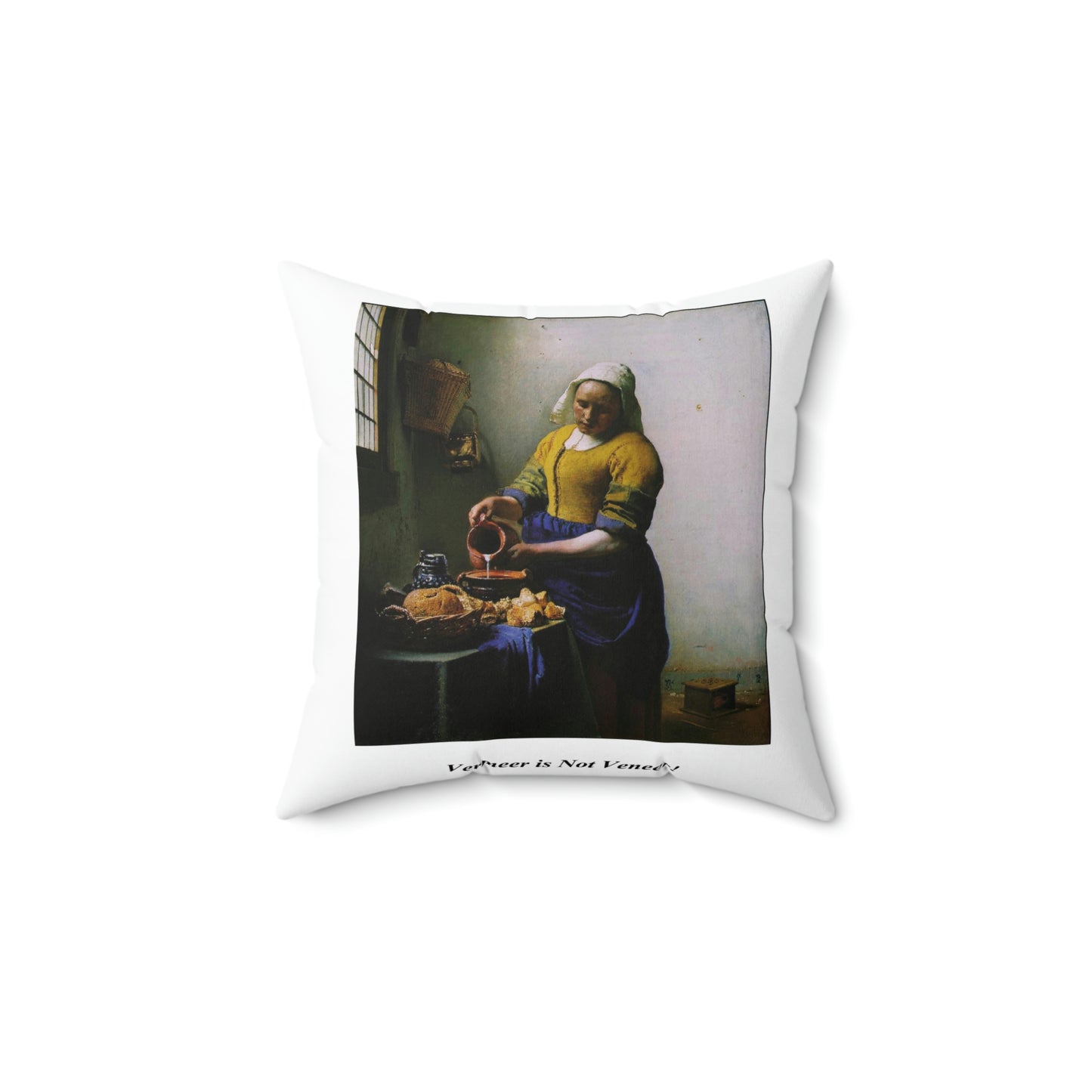 Vermeer Spun Polyester Square Pillow